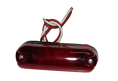 Lanterna LED Vermelha para Carreta Baú Oval
