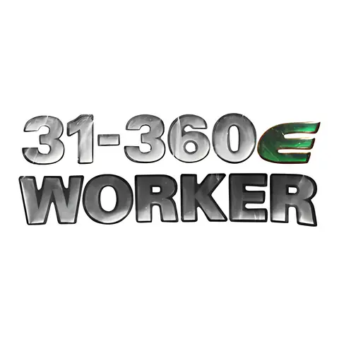 Logo Lateral VW Worker Série Prata