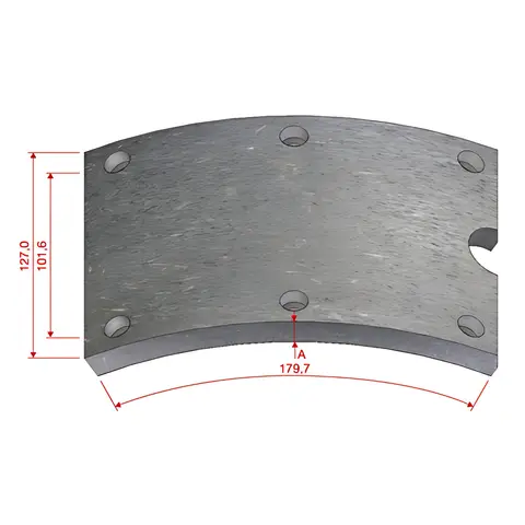 Lona Freio para Ford F7000 F12000 VW 11130