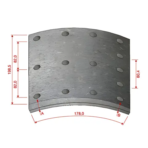 Lona Freio para Volvo FH12 FM10 FM12 NH12