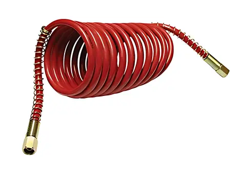 Mangueira Ar Espiral 4.5M Vermelha sem Trama