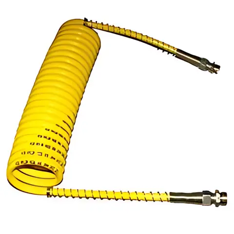 Mangueira Espiral Carreta 4.5M Amarela 1/2 Npt