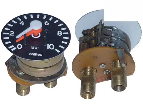 Manômetro Duplo 0-10 Bar para MB 1313 1513 1519