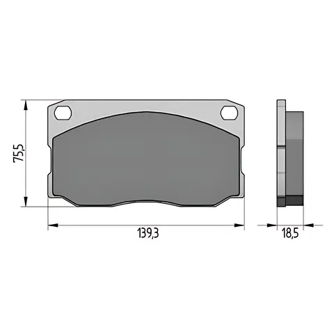 Pastilha Freio Diant para Agrale 1600D 1800D Volare