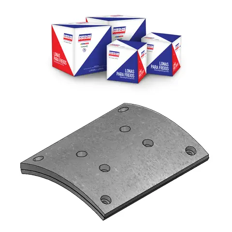 Lona Freio Trás VW TGX 28440 29440 MB Axor