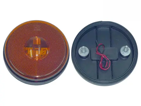 Lanterna LED Âmbar para Carretas Guerra 90MM