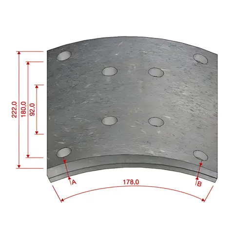 Lona Freio Trás MB Axor VW TGX