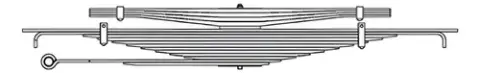 Mola Traseira Segunda para VW 14150 14170 14180