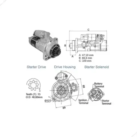 Motor Partida 24V MB Atego OM924LA OM926LA