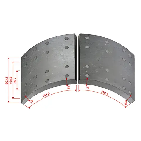 Lona Freio para Iveco Eurotrakker Randon Guerra