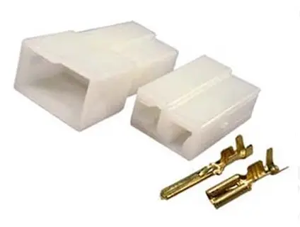 Plug Conector 2 Vias 2.8MM para Terminal Macho Fêmea