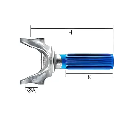 Ponteira de Cardan 65MM para Scania