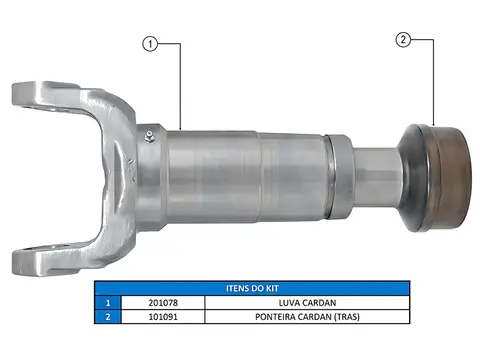 Ponteira Luva 16 Estrias para Volvo
