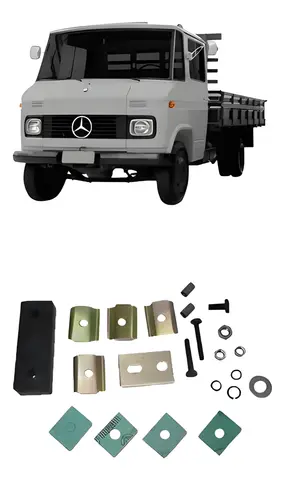 Reparo Suporte Escape MB 608D 708E C/Coxim
