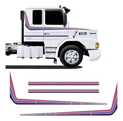 Kit Faixa 113 Roxo para Scania