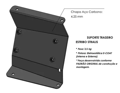 Suporte Estribo L.e para Iveco Stralis Todos