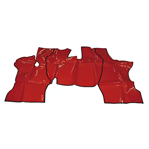 Tapete VW Modelo Antigo Até 1991 Vinil Vermelho