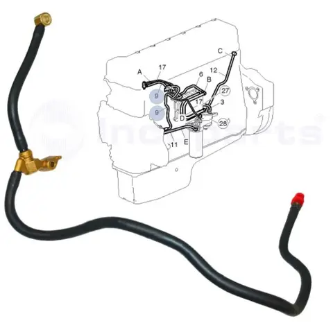 Tubo Combustível para Volvo D12C B12R FH FM