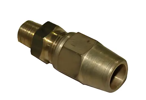 União Macho 1/8 Npt X 3/8 Tubo com Anilha